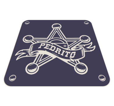 Personalized Emblem custom floor mat - TenStickers