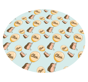 Customized Hedgehog custom floor mat - TenStickers