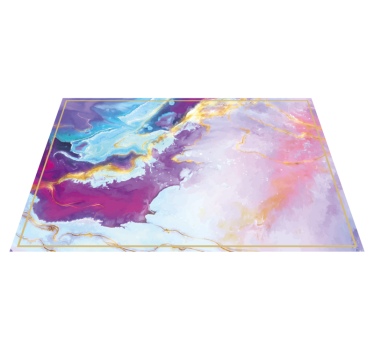 Abstract Marbled texture rug - TenStickers