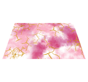Champagne rose gold glitters on a marble texture rug - TenStickers