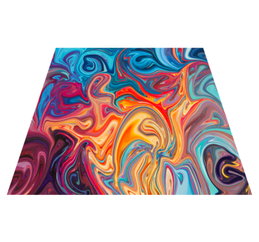 Swirling Colors texture rug - TenStickers