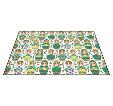 Russian Doll Motif bedroom carpet - TenStickers