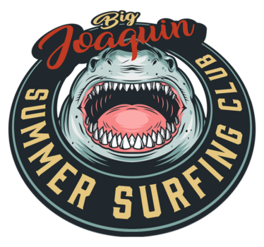 Vintage Big Shark logo animal mat - TenStickers