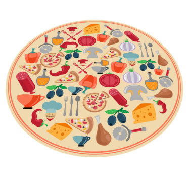 Culinary Motifs kitchen mat - TenStickers