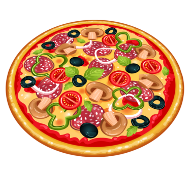 Italy Pizza circular mat - TenStickers