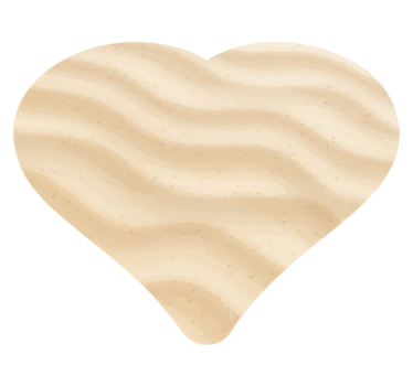 Wavy Heart Shape texture rug - TenStickers