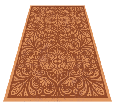 Mandala-Inspired Ornament kitchen mat - TenStickers