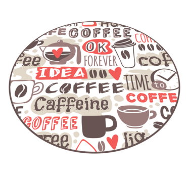 Coffee themed vinyl rugs - TenStickers