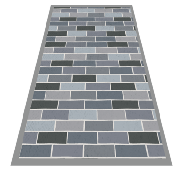 Brickwork Pattern texture rug - TenStickers