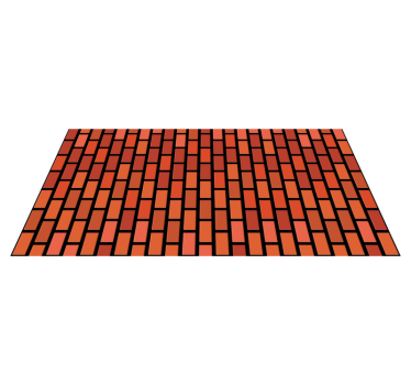 Geometric Tile Simulation texture rug - TenStickers
