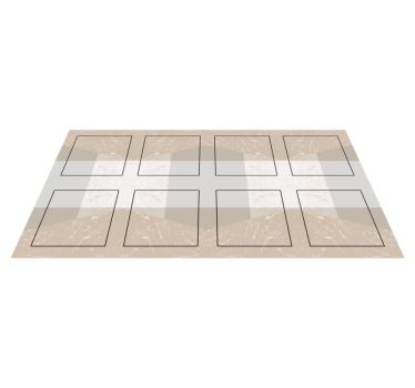 Marble tiles texture rug - TenStickers