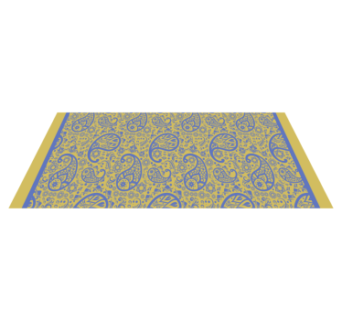 Paisley Swirls bedroom carpet - TenStickers