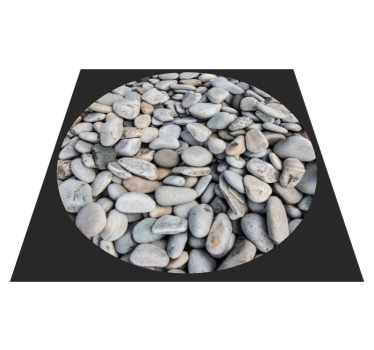 Pebble Finish texture rug - TenStickers