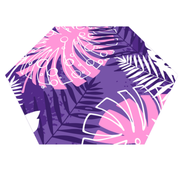 Purple Jungle Leaf nature vinyl carpet - TenStickers