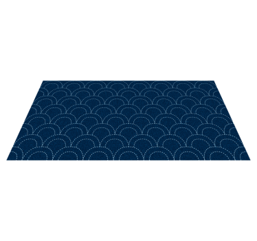 Denim style blue arches texture vinyl rug - TenStickers