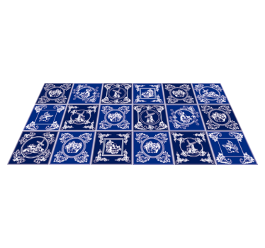 Ceramic Ornamentation kitchen mat - TenStickers
