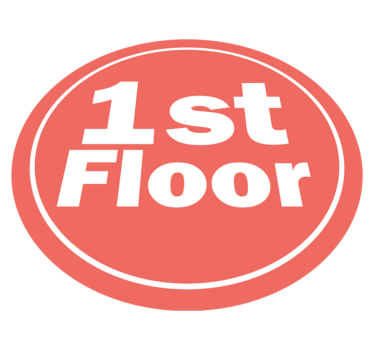 First Floor Sign quote rug - TenStickers