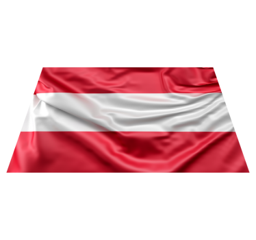 Austrian flag contemporary rugs - TenStickers