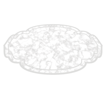 Marble rug in cloud shape - TenStickers