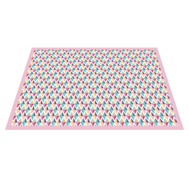 Colourful diamonds geometric carpets - TenStickers