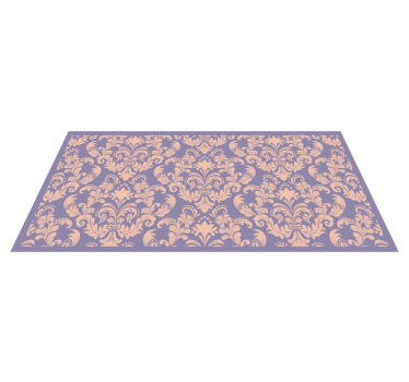 Baroque Pattern Detail texture rug - TenStickers