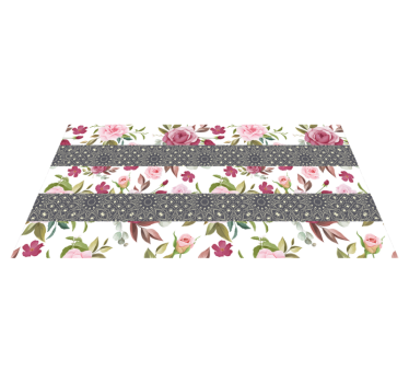Botanical Runner floral rug - TenStickers