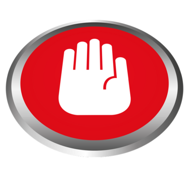 Stop Signal Decor marble rug - TenStickers