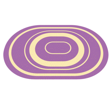 purple oval minimalist carpet - TenStickers