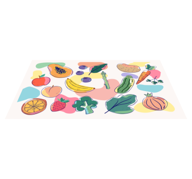 Colourful fruits.  kitchen flooring - TenStickers