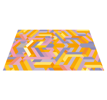 Coloured cement stone flooring - TenStickers
