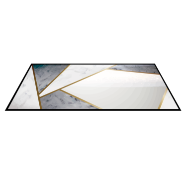 Geometric Marble Accents texture rug - TenStickers