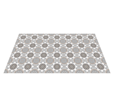 floor flower tile contemporary rugs - TenStickers