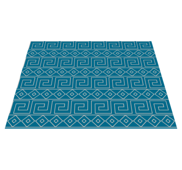 Greek key pattern ethnic style rugs - TenStickers