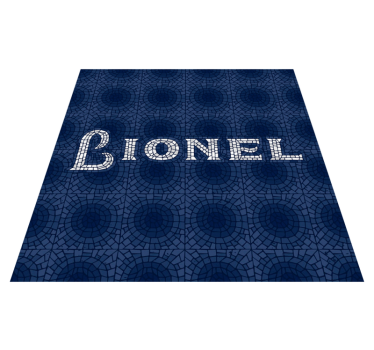 Mosaic spelling mosaic vinyl flooring - TenStickers