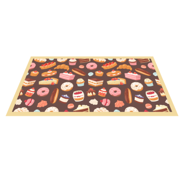 Yummi dessert kitchen flooring - TenStickers