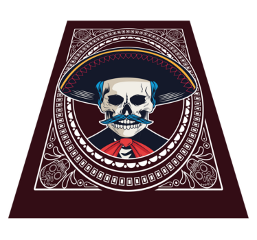 Mexican ethnical skull ethnic style rugs - TenStickers