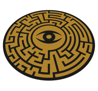 Greek eye ethnic style rugs - TenStickers