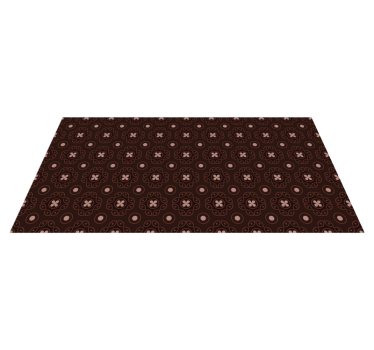 Brown mandala pattern mandala mat - TenStickers