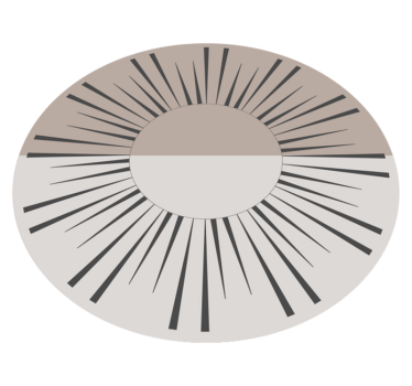 Beige sun watch mosaic vinyl flooring - TenStickers