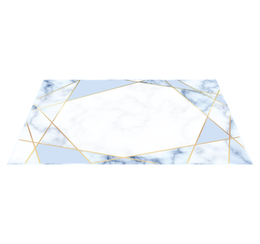 Marble rug in marble geometry design - TenStickers