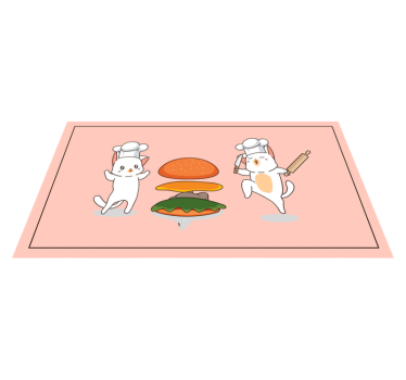 Cat's kitchen  kitchen flooring - TenStickers