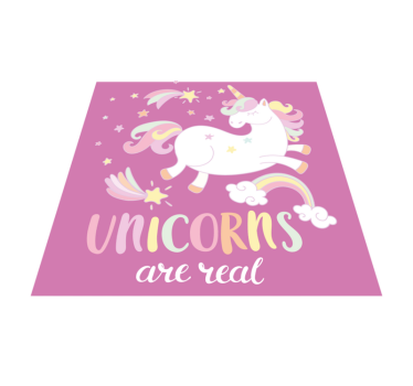 Unicorns Real Magic kids carpet - TenStickers