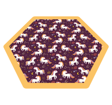 Unicorn Playzone kids carpet - TenStickers