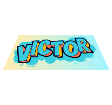 Customizable Sneakers custom floor mat - TenStickers