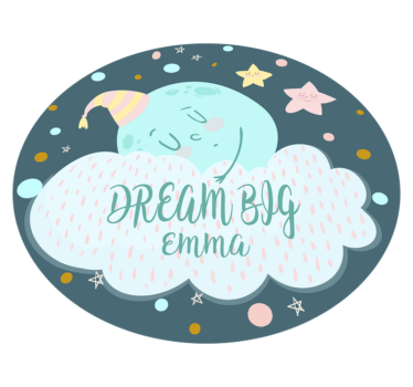 Dreamy Moonlight custom floor mat - TenStickers