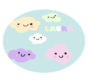 Customizable Clouds custom floor mat - TenStickers