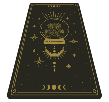 The witch and the moon bedroom carpet - TenStickers
