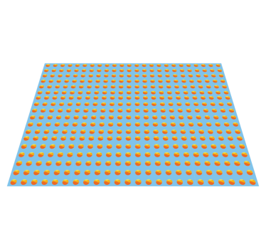 Sunshine Oranges Pattern wood effect rug - TenStickers