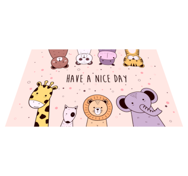 Nice Day Greeting custom floor mat - TenStickers