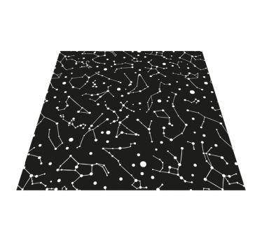 Constellation Theme star rug - TenStickers
